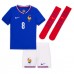 Echipament fotbal Franţa Aurelien Tchouameni #8 Tricou Acasa European 2024 pentru copii maneca scurta (+ Pantaloni scurti)